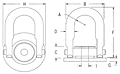 Round Base Swivel & Pivot Hoist Rings Swivels 360 degrees - Pivots 180 degrees2
