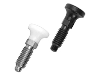 Delrin® Knob Hand Retractable Spring Plungers - Steel & Stainless Steel: Non-Locking, Metric